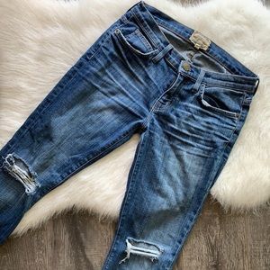 Current Elliot | knee distressed jean pant